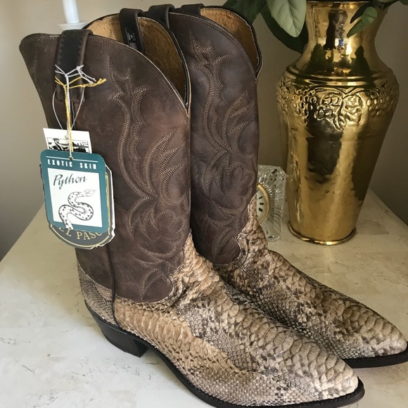 dan post mens snakeskin boots